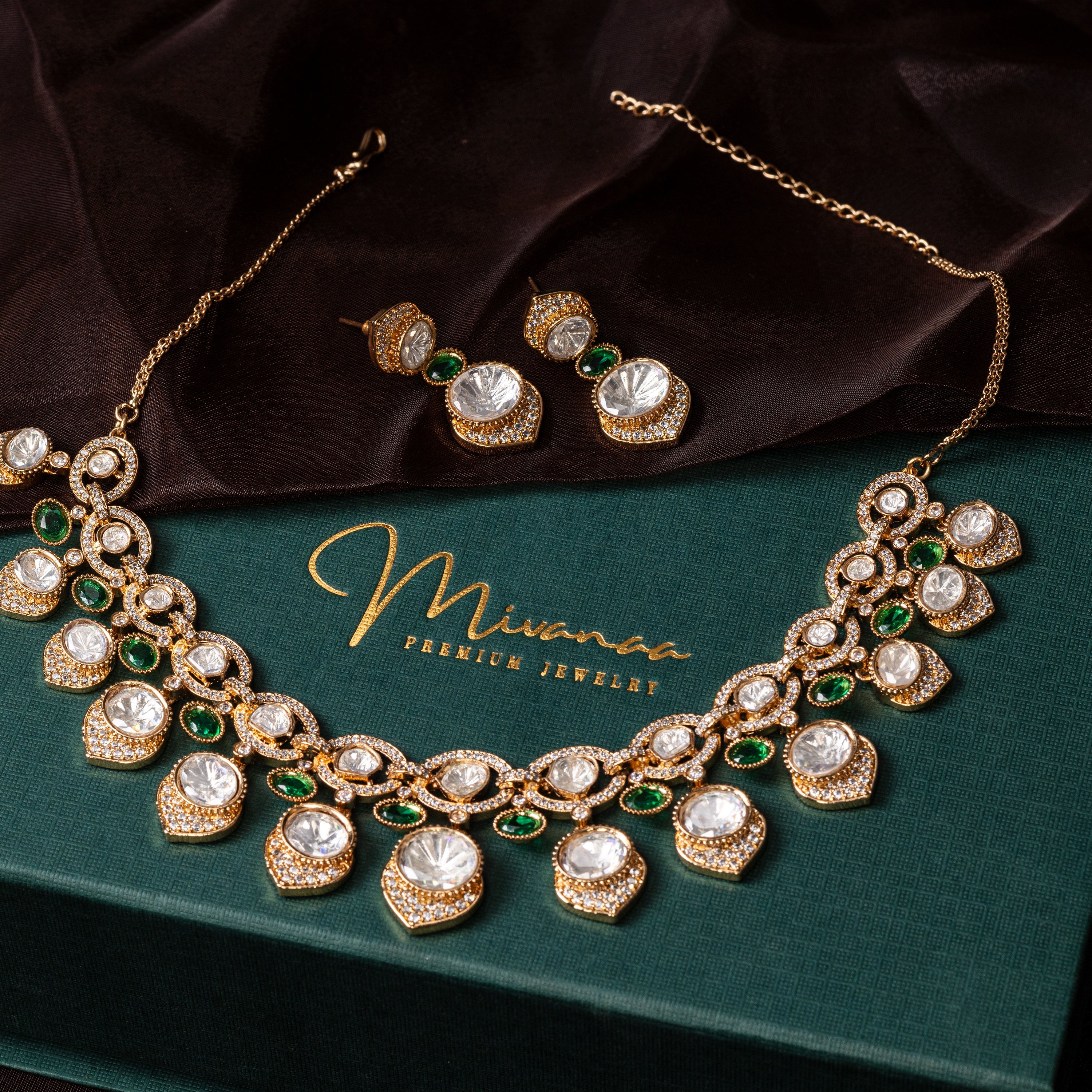 Austrian Crystal Gold Plating-Mivanaa